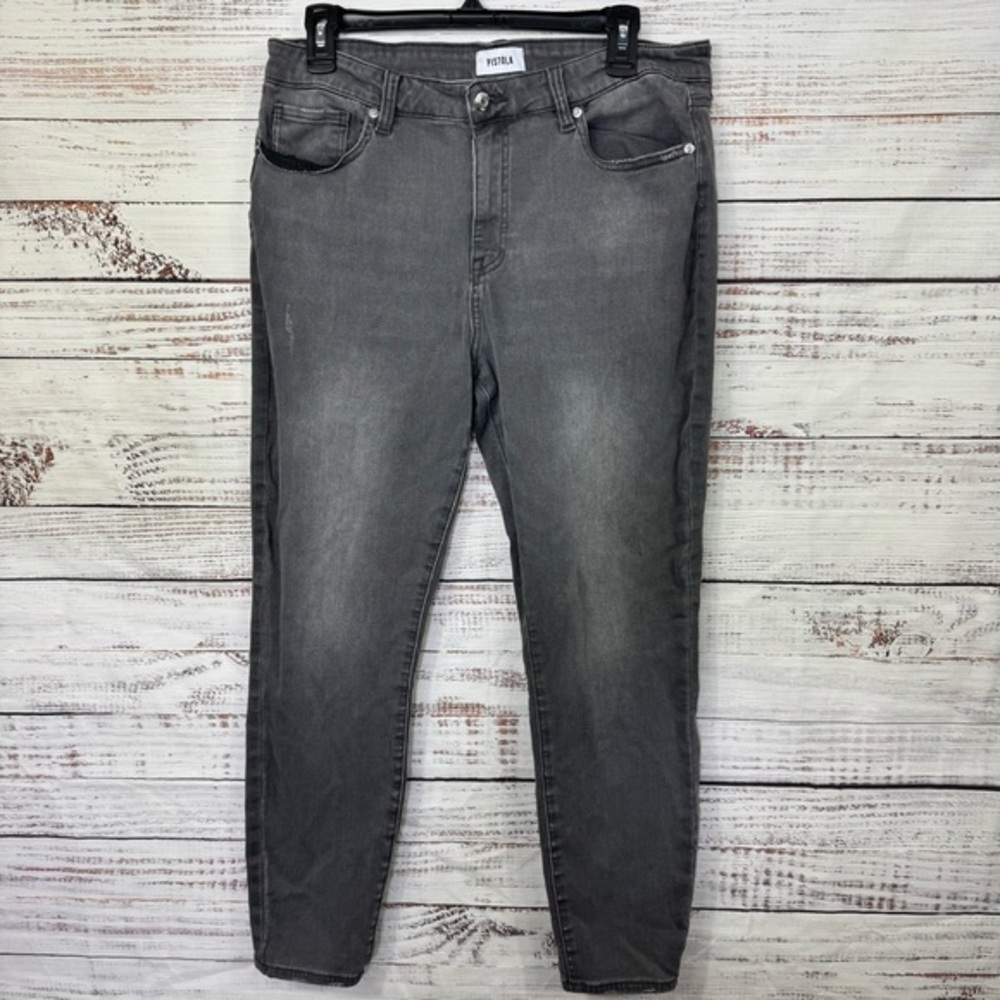 Pistola Jeans Charcoal Gray size 32 stretch causal Skinny Women's Jeans‎